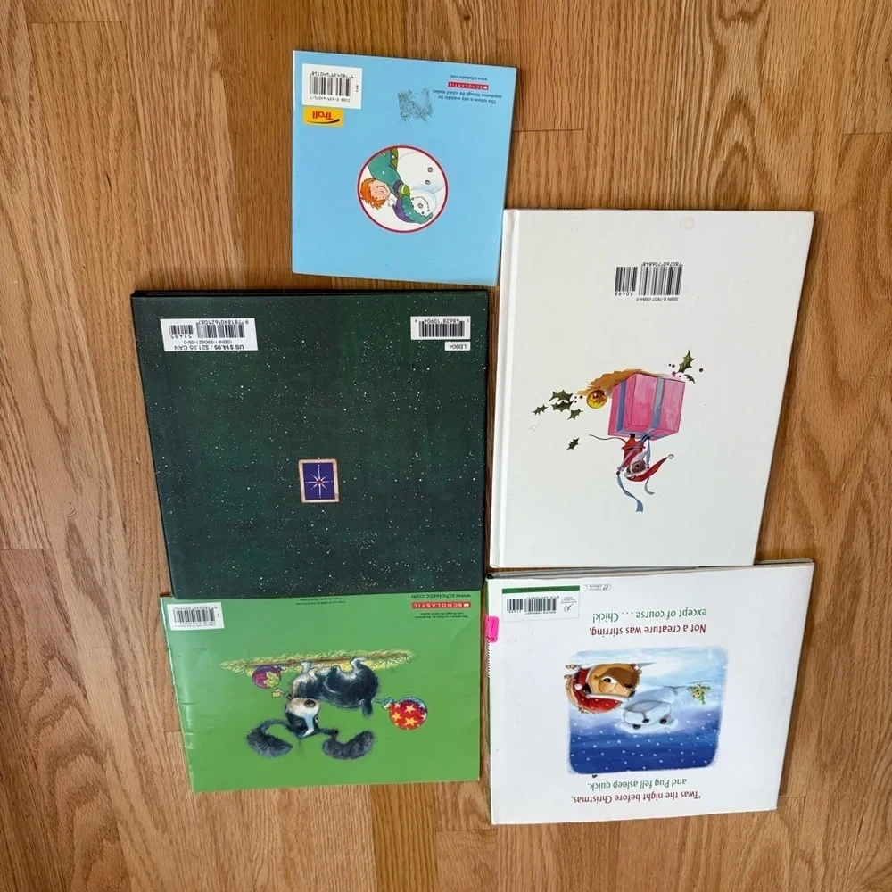 Children's Christmas Storybook Set Bundle Book Chick N Pug Santa Mouse Snow Day
